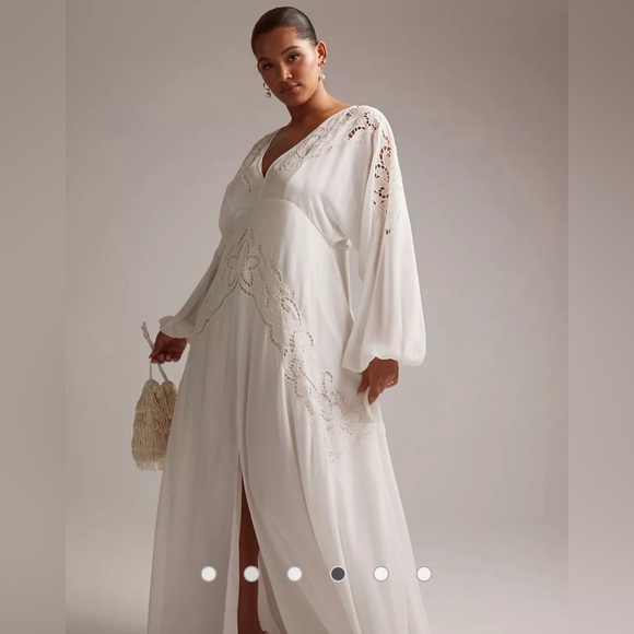 ASOS Florence Plunge Wedding Dress - Picture 4 of 16